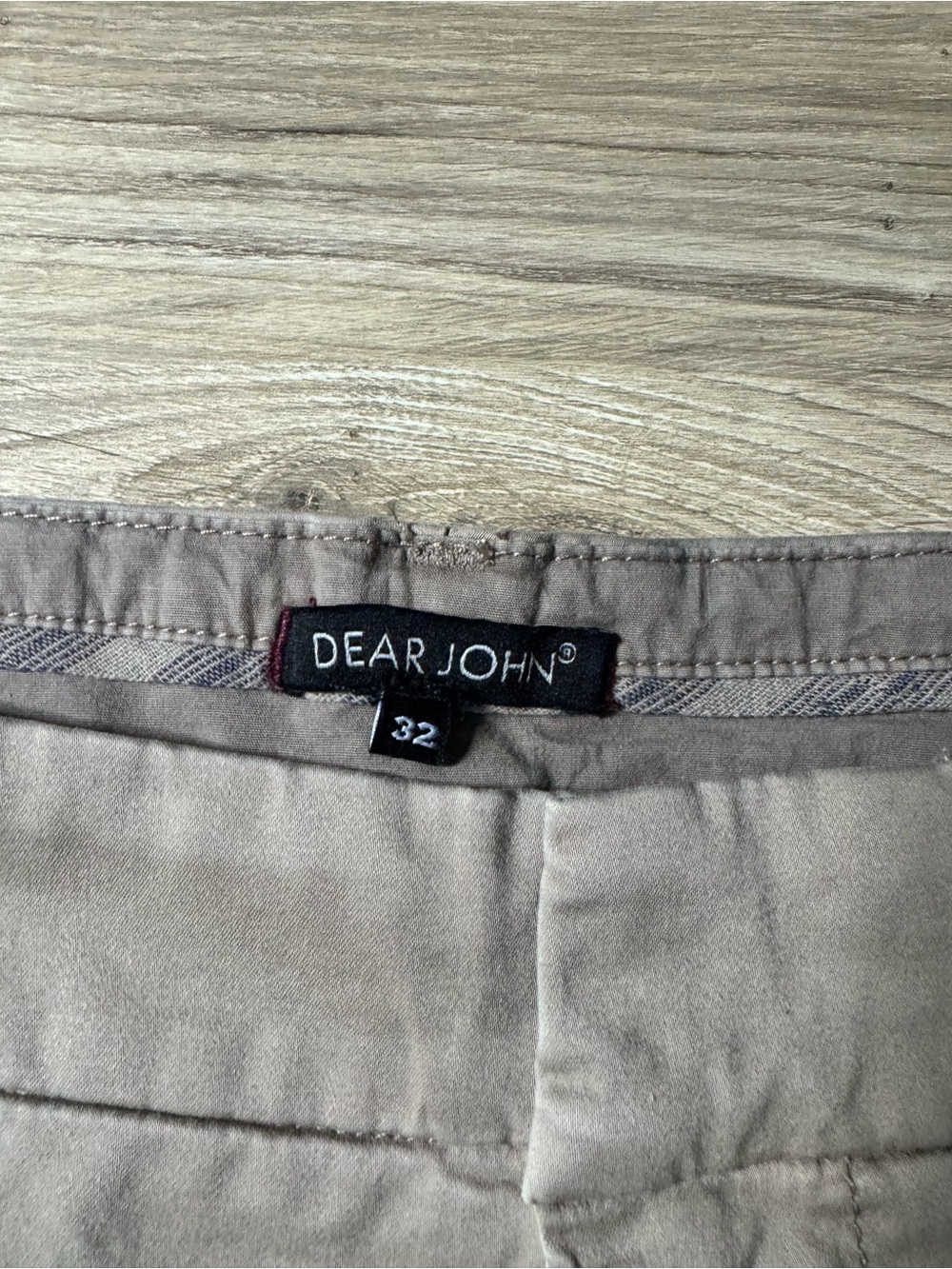 Dear John Beige Linen Blend Shorts NWT Classic Summer Wardrobe Essential - Picture 3 of 6
